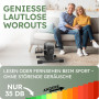 HELDENWERK 2025 Kit d'entraînement à pédales certifié TÜV/GS avec sangle de fixation et tapis antidérapant – Entraîneur de bras 