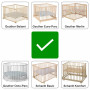 SmartProduct Ajusteurs de hauteur pour parc de jeu pour bébé, pack de 4 rehausseur en acier galvanisé pour plusieurs set de 4 pr