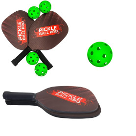 Set de Pickleball - 2 Raquettes et 4 balles - Mad Monkey