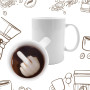 Mad Monkey Mug avec le majeur - Mug avec le majeur au fond