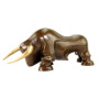 Statue en bronze limitée - Figurine de taureau moderne - Signée Martin Klein - Taureau/taureau - Sculpture animale - Décoration 