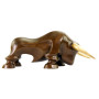 Statue en bronze limitée - Figurine de taureau moderne - Signée Martin Klein - Taureau/taureau - Sculpture animale - Décoration 