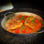 Mahlzeit Poêle à paella traditionnelle pour 6 personnes | Ø 35 cm | Poêle en acier inoxydable avec poignées | Poêle à paella pou