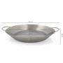Mahlzeit Poêle à paella traditionnelle pour 6 personnes | Ø 35 cm | Poêle en acier inoxydable avec poignées | Poêle à paella pou