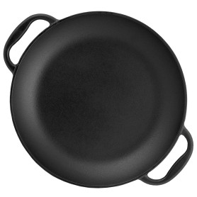 BBQ-Toro - Poêle à paella traditionnelle pour 6 personnes - Diamètre : 36 cm - Poêle à griller en fonte avec poignées - Pré-sais