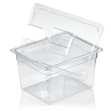Mahlzeit Baignoire sous vide jusqu'à 12 litres - Avec couvercle assorti - Récipient GN 1/2 - Cuisson sous vide avec couvercle