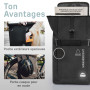 Borgen Sacoche Cycliste Porte-Bagages avec Sacoche Amovible pour Portable – Utilisable comme Sacoche de Porte-Bagages, de vélo, 