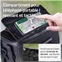 Borgen Sacoche de Guidon KLICKfix Smartphone - Imperméable et spacieuse Sacoche de Guidon de vélo 6 L - Sacoche de Guidon de vél