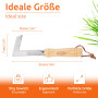 ECENCE Couteau Désherbeur Manuel en Acier Inoxydable – Grattoir de Jardin pour Joints, Mousse & Mauvaises Herbes – Outil Désherb