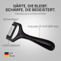 Schwertkrone® Lot de 2 éplucheurs fabriqués à Solingen - En Allemagne - Éplucheur de pommes de terre et légumes - Éplucheur d'as