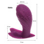 Vibrateur-Papillon de Lustfactor pour vous en silicone | Télécommande radio sans câble | Convient pour la stimulation vaginale e