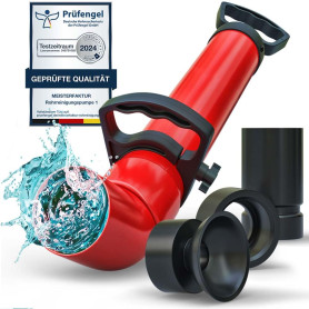Meisterfaktur déboucheur à pompe [2L] - Pistolet deboucheur canalisation pour un nettoyage efficace des tuyaux - Pompe deboucheu