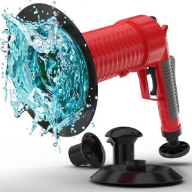 Pistolet deboucheur canalisation [3 bar] - Déboucheur à pompe pour nettoyer rapidement et efficacement les tuyaux - Deboucheur a