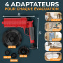 Pistolet deboucheur canalisation [3 bar] - Déboucheur à pompe pour nettoyer rapidement et efficacement les tuyaux - Deboucheur a