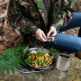 NATUMO ® Vaisselle Camping, Set Complet de Couverts 1 Personne, Assiette, Tasse Isotherme, Paille en INOX Réutilisable, Portable