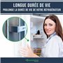 Kit de réparation de poignée de porte de réfrigérateur - Charnière pour poignée de porte de réfrigérateur - Compatible avec Lieb