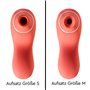 Aspirateur, stimulateur de clitoris Traumtänzer avec 2 adaptateurs interchangeables, ondes de pression, vibrateur en silicone av