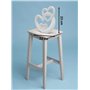 Cœur harmonieux pour la décoration - cœur décoratif Moderne en céramique de 23cm de Haut en Blanc - cœur en céramique Bien adapt