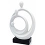 Sculpture élégante « Famille » - Figurine Moderne en céramique de 34 cm - Décoration intemporelle pour Le Salon et pour la Naiss
