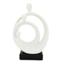 Sculpture élégante « Famille » - Figurine Moderne en céramique de 34 cm - Décoration intemporelle pour Le Salon et pour la Naiss