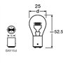 Lightworld24 Lot de 10 ampoules BAY15D P21W/5W pour feu stop arrière 12V 21W 5W
