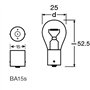 LIGHTWORLD24 Lot de 10 ampoules sphériques P21W 24V 21W BA15s Feu de freinage, feux de recul, feux de circulation diurnes, clign