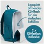 MOMEVO Sac à dos isotherme imperméable de 26 l avec 2 packs réfrigérants - Refroidit jusqu'à 8 h - Avec répartition pratique - I