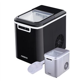 Arebos Machine à glaçons | 12 kg / 24 h | 10-15 minutes de production | 2 tailles de glaçons | Réservoir d'eau de 2