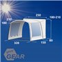 camping-car UV 50+ auvent de bus étanche
