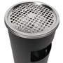 Grafner Cendrier sur pied 2 en 1 en acier inoxydable avec poubelle, 30 litres, seau intérieur amovible, revêtement en poudre mas