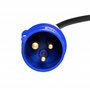 Afeld Elektro Lot de 2 adaptateurs CEE mâle vers fiche Schuko vers prise CEE 230 V 16 A pour camping et camping-car