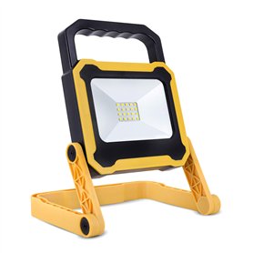 Lampe de chantier à LED 10 W avec batterie externe USB rechargeable rapidement - Lampe d'atelier - Lampe de travail - 4400 mAh -