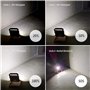 Lampe de chantier à LED 10 W avec batterie externe USB rechargeable rapidement - Lampe d'atelier - Lampe de travail - 4400 mAh -