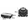 Steinborg Appareil à croque-monsieur XXL - 4 coins - Boîtier Cool-Touch - Revêtement antiadhésif - Appareil à croque-monsieur - 