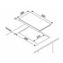 Respekta Plaque de cuisson vitrocéramique Domino autonome sans cadre / 2 plaques avec prise / 9 niveaux de puissance / Contrôle 
