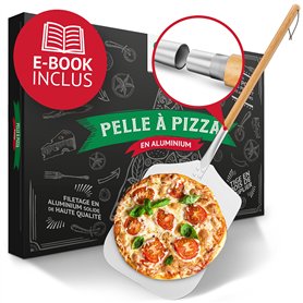 Pizza Divertimento® Pelle à pizza [83 cm] Aluminium inoxydable - Filetage pratique et solide - bords arrondis