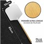 Pizza Divertimento® Pelle à pizza [83 cm] Aluminium inoxydable - Filetage pratique et solide - bords arrondis