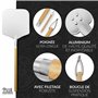 Pizza Divertimento® Pelle à pizza [83 cm] Aluminium inoxydable - Filetage pratique et solide - bords arrondis