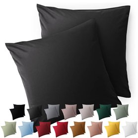Blumtal Taie Oreiller 50x50 Lot de 2 - Housse de Coussin Microfibre - Taies d'oreillers avec Fermeture éclair