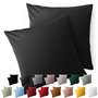 Blumtal Taie Oreiller 50x50 Lot de 2 - Housse de Coussin Microfibre - Taies d'oreillers avec Fermeture éclair