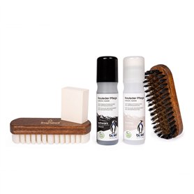 biped Kit d'entretien pour chaussures en daim - avec brosses à chaussures et 2 bâtonnets d'entretien pour daim z2311