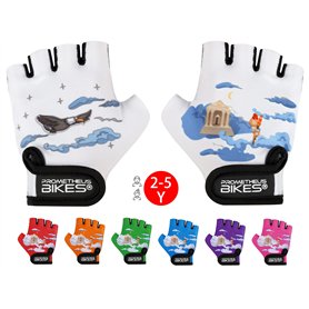 Prometheus 2023 Gants de vélo pour enfant 2 3 4 5 ans | Sans doigts avec coussinet en gel pour garçons et filles Gants de vélo B