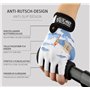 Prometheus 2023 Gants de vélo pour enfant 2 3 4 5 ans | Sans doigts avec coussinet en gel pour garçons et filles Gants de vélo B