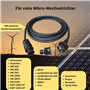 efaso Câble électrique solaire AC de 10 m avec embout Betteri BC01 vers prise Schuko pour raccordement AC des micro-onduleurs à 