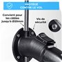 GRAFT Support mural de type 2 pour câble | Support pour voiture électrique à un connecteur IEC 62196-2 | Accessoire pour station