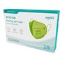 EUROPAPA® 20x FFP2 Masque respiratoire vert Masque anti-poussière 5 couches Hygiénique Emballé individuellement