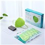 EUROPAPA® 20x FFP2 Masque respiratoire vert Masque anti-poussière 5 couches Hygiénique Emballé individuellement