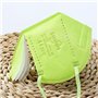 EUROPAPA® 20x FFP2 Masque respiratoire vert Masque anti-poussière 5 couches Hygiénique Emballé individuellement