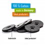 Riesel Design - STEM Cap - Bouchon de diretion vélo Haut de Gamme en Carbone + vis Aluminium anodisée - 6gr !!!! Taille 1 1/8’’ 