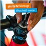 Riesel Design - STEM Cap - Bouchon de diretion vélo Haut de Gamme en Carbone + vis Aluminium anodisée - 6gr !!!! Taille 1 1/8’’ 